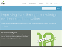 Tablet Screenshot of iriss.org.uk