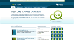 Desktop Screenshot of comment.iriss.org.uk