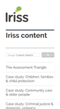 Mobile Screenshot of content.iriss.org.uk